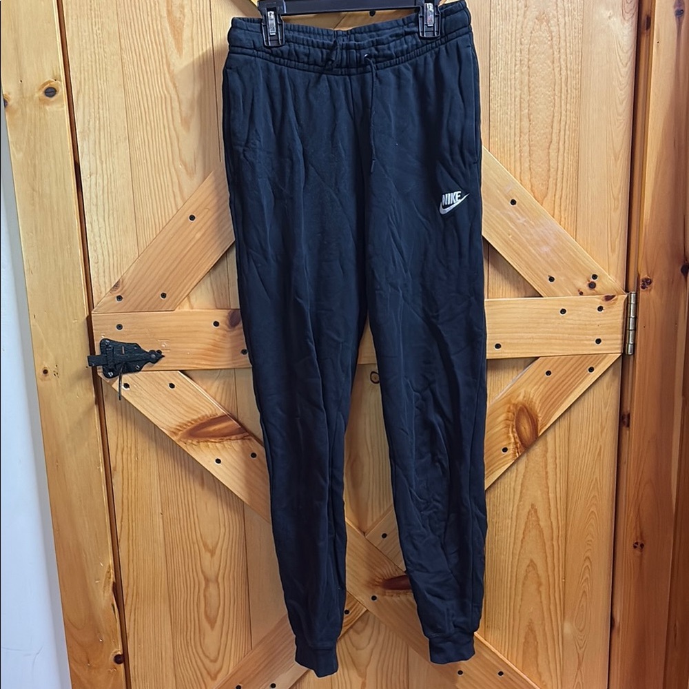 Nike Black Jogger Sweatpants with Elastic Cuffs